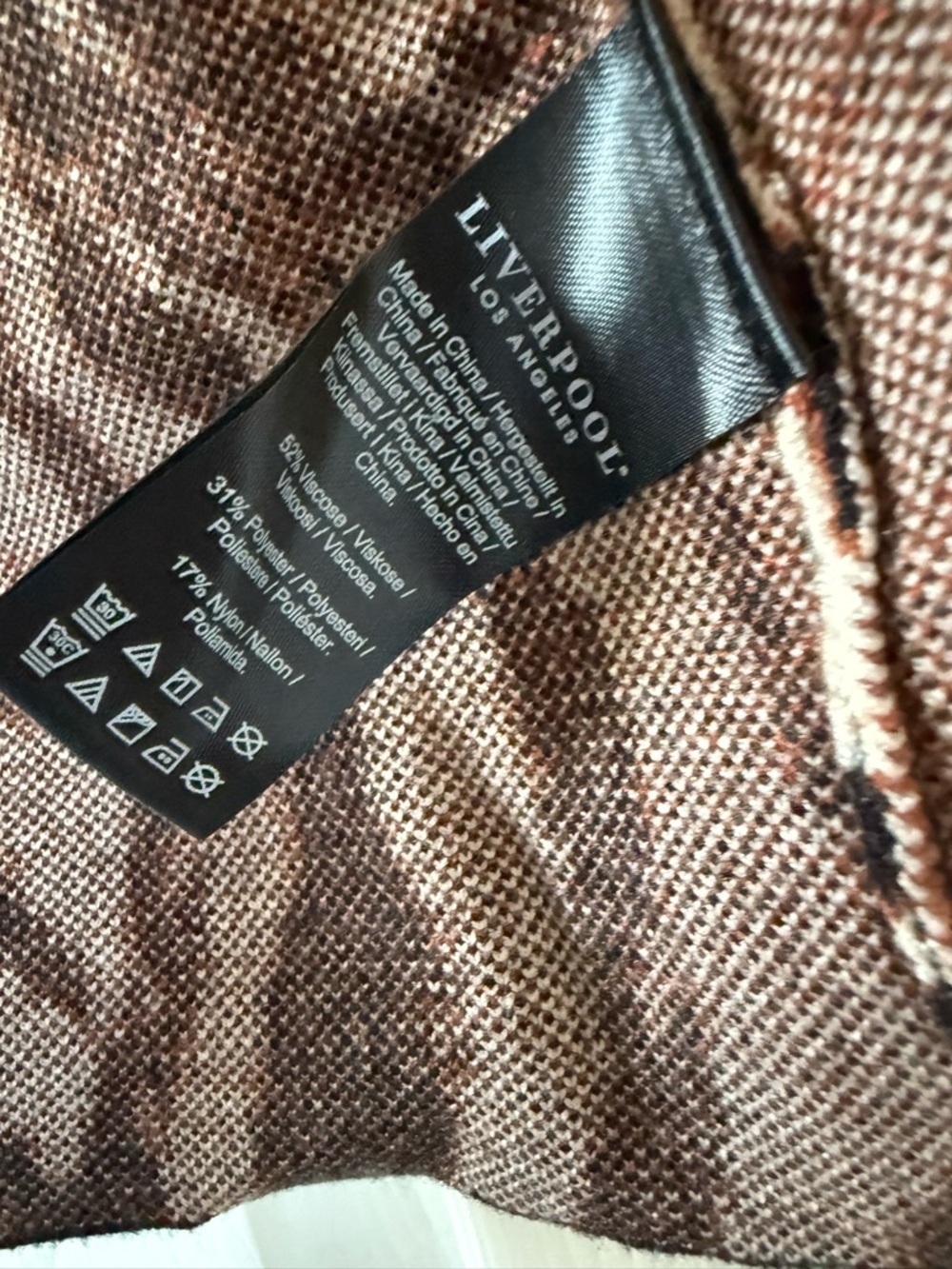 New Liverpool Zebra Print Open Cardigan size XS - Picture 6 of 7